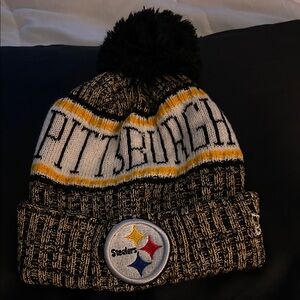 NFL official Men's OR WOMEN'S Knit Beanie - Black and Gold Bundle